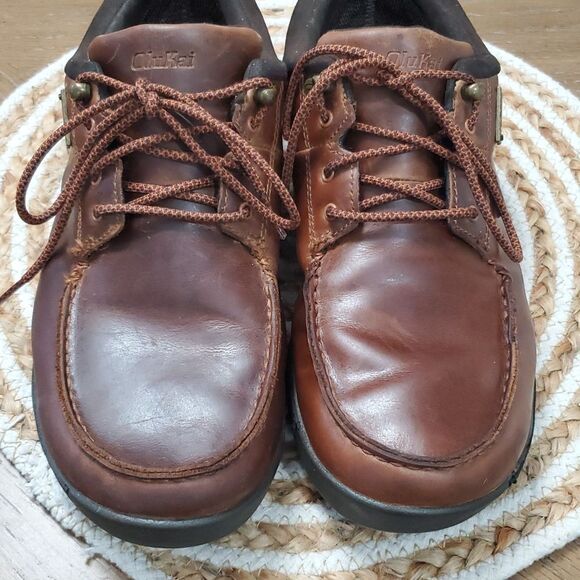 Olukai Mens Leather Waterproof Shoes, Size 9.5 - Picture 3 of 9